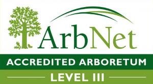 Logo ArbNet Accredited Arboretum Level III